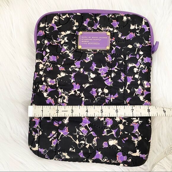 Marc by Marc Jacobs Black Purple Printed I - Pad / laptop Sleeve Case - Picture 4 of 5